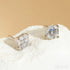 Asscher Cut Sterling Silver Zircon Earrings Rae - Jewelry